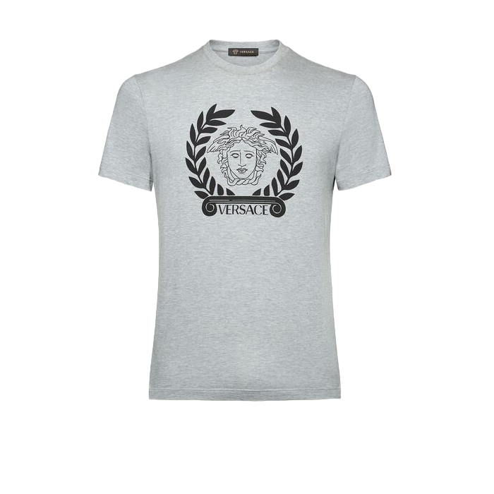 ヴェルサーチ VERSACE  メンズメデューサプリント半袖Tシャツ A85156 A228806 A8026