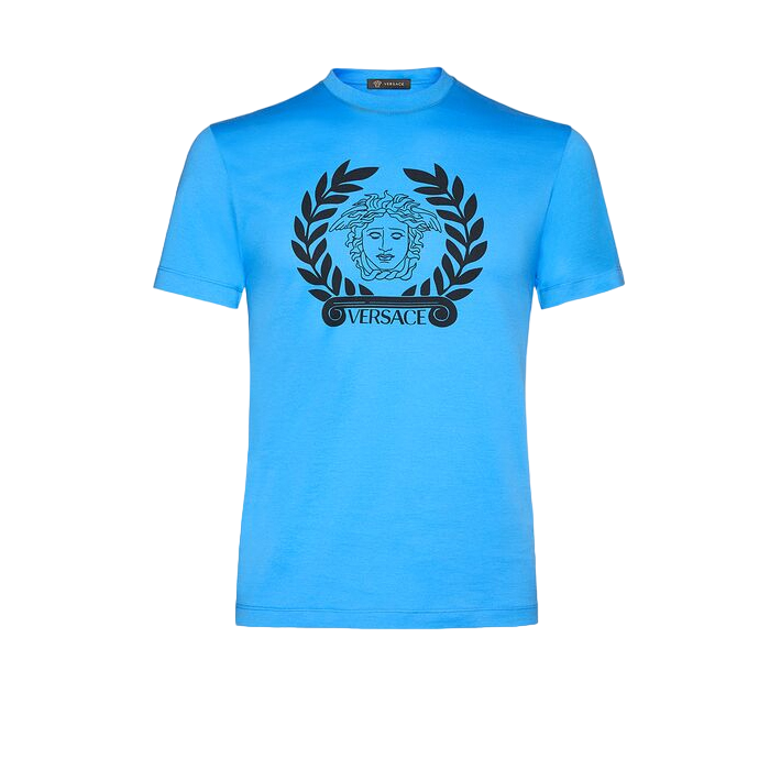 ヴェルサーチ VERSACE  メデューサプリントメンズ半袖Tシャツ A85156 A228806 A1400