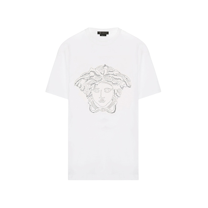 ヴェルサーチ VERSACE メンズメデューサヘッドショートスリーブ Tシャツ A77977 A214683 A001