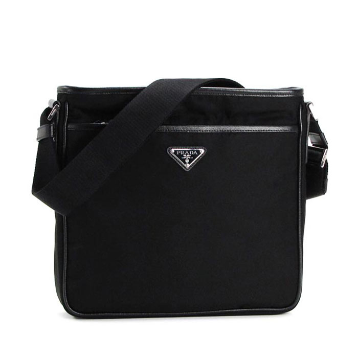 プラダ PRADA メンズ バッグ 2VH797 064 F0002 NERO Shoulder Bag Black + Silver