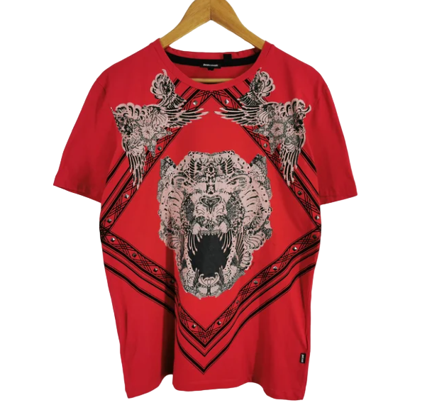 ジャストカヴァリ JUST CAVALLI メンズTシャツ S01GC0202 N20663 100