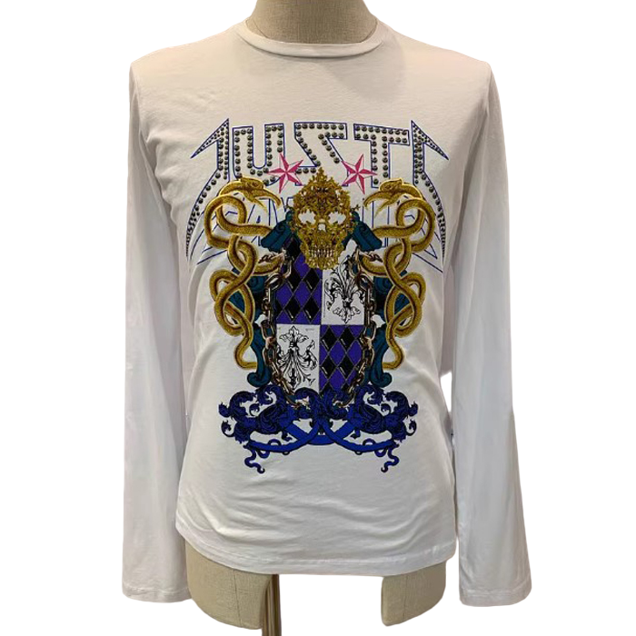 ジャストカヴァリ JUST CAVALLI メンズ T シャツ S01GC0217 N20663 100