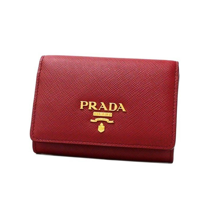 プラダ PRADA レディース ウォレット 1MH026 QWA F068Z FUOCO Red