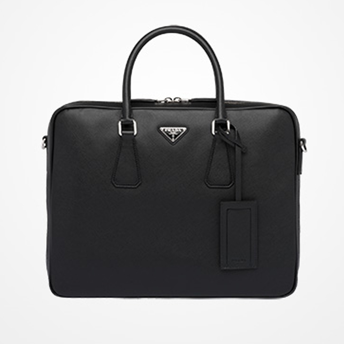 PRADA BAG プラダバッグ 2VE011 9Z2 NERO saffiano leather briefcase