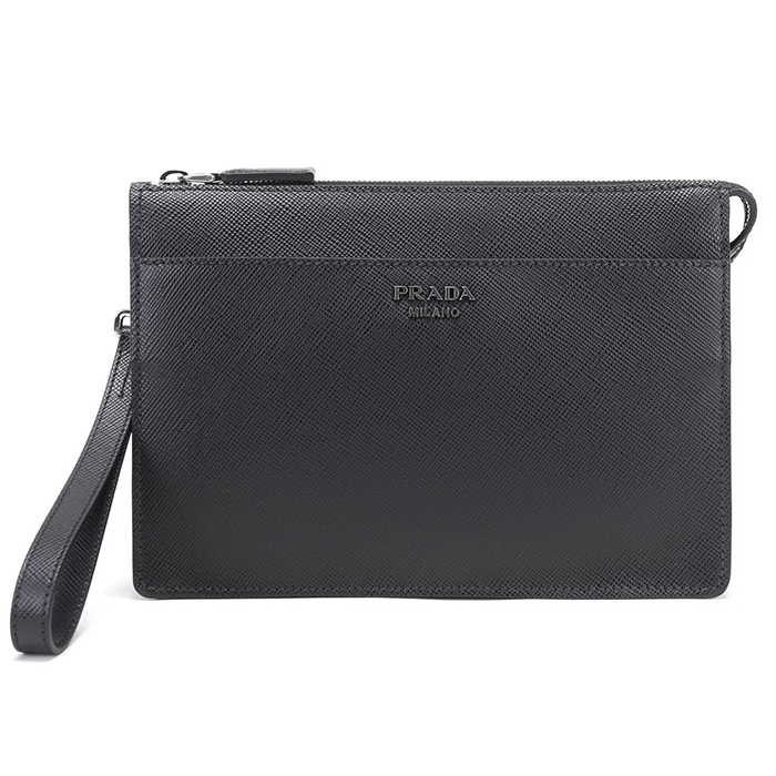 PRADA BAG プラダバッグ 2VF019 2FAD NERO BLACK SAFFIANO CLUTCH BAG