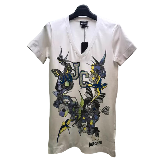 ジャストカヴァリ JUST CAVALLI メンズ T シャツ S02GC0161 N20543 100