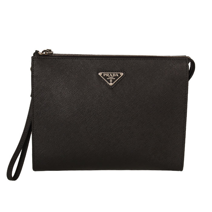 PRADA WALLET プラダウォレット 2NE009 PN9 F0002 NERO BLACK Clutch Bag