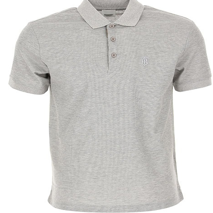 BURBERRY Eddie grey polo shirt 8014006