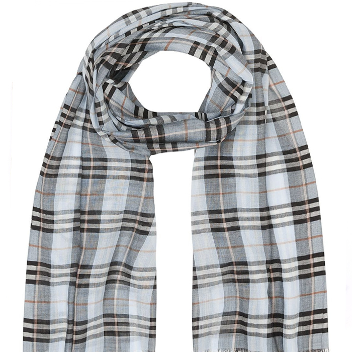 BURBERRY Vintage Check Lightweight Wool Silk Scarf 8016424