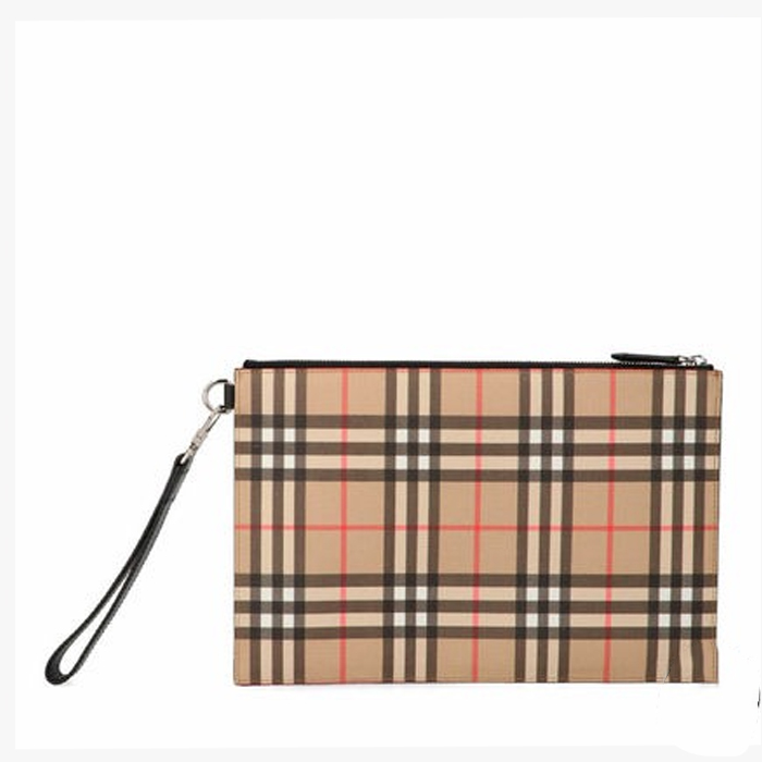 Burberry Tartan Unisex Street Style Clutches 8016615