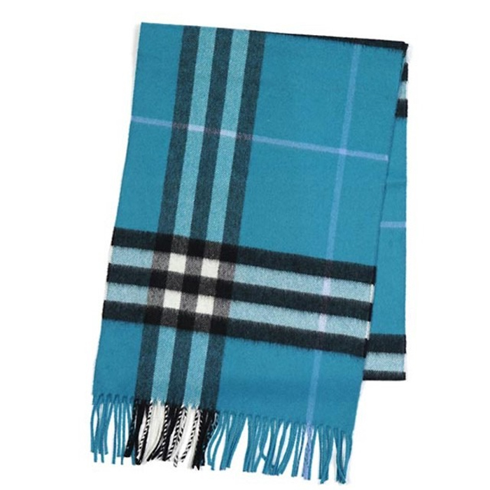 BURBERRY scarf check Blue 3978135