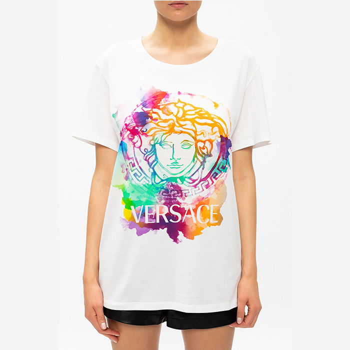 VERSACE LADIES T-SHIRT ヴェルサーチレディースTシャツ A87464 A228806 A1001