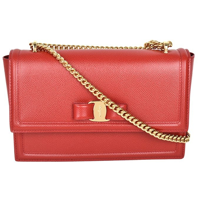 Ferragamo Flap Chain Bag Shoulder Messenger Bag 21-G462P-CLIPS