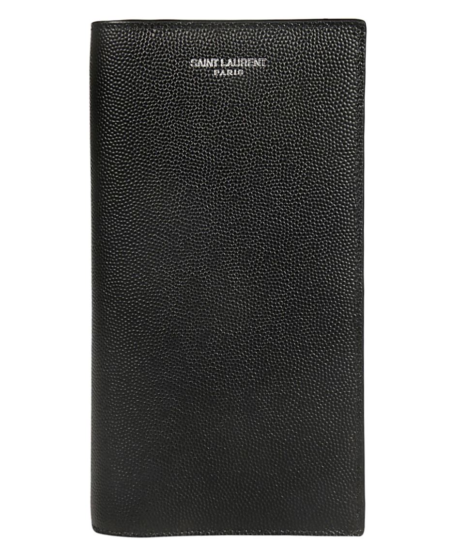 サンローラン SAINT LAURENT 396308 BTY0N 1000 ブラック 二つ折り 長財布 フラップウォレット