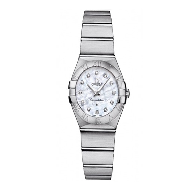 Omega Constellation Brushed 24mm Ladies Watch 123.10.24.60.55.001