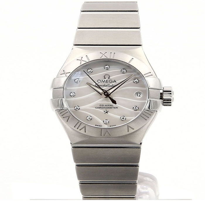 Omega Constellation Co-Axial Automatic 27mm Ladies Watch 123.10.27.20.55.002