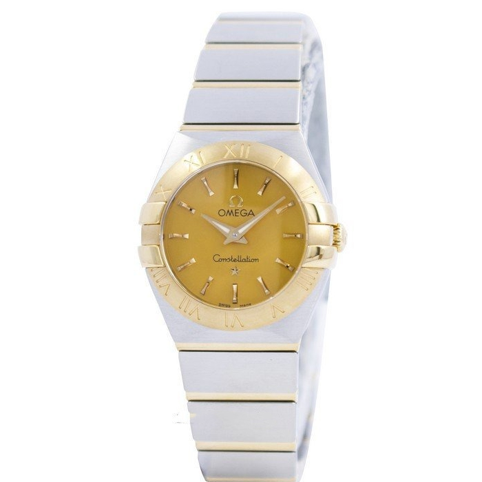 OMEGA Constellation Quartz Champagne Dial Ladies Watch 123.20.24.60.08.001