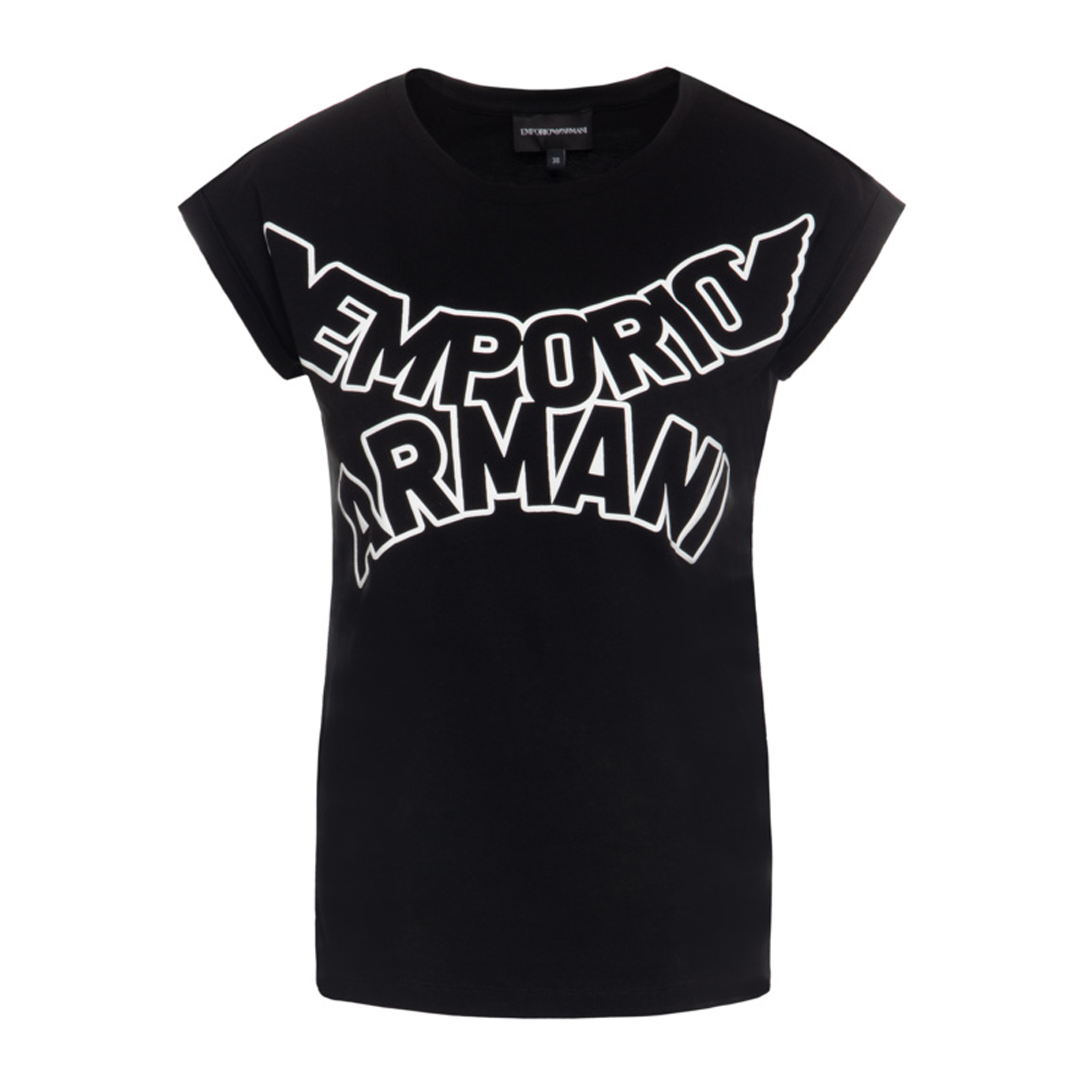 エンポリオアルマーニ EMPORIO ARMANI レディース ロゴトップ Tシャツ 3H2T7S 2J53Z 0999