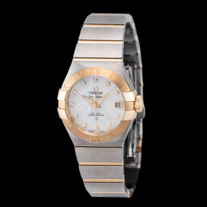 Omega Constellation Co-Axial Automatic 27mm Ladies Watch 123.20.27.20.55.003