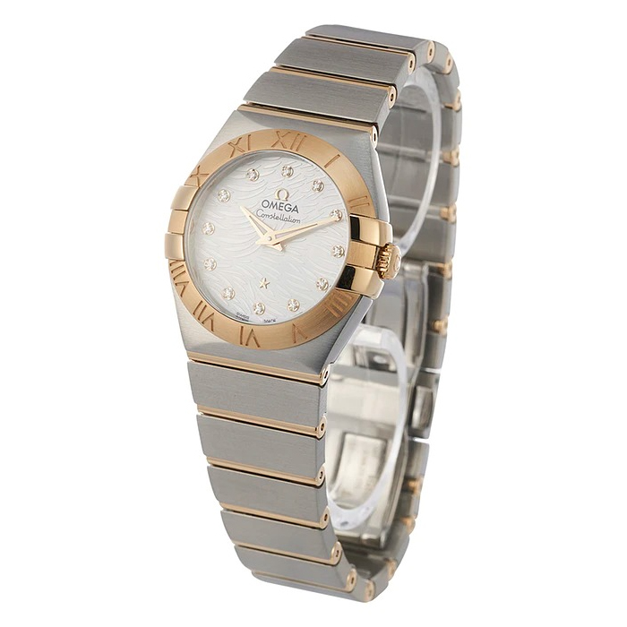 Omega Constellation Brushed 27mm Ladies Watch 123.20.27.60.55.008