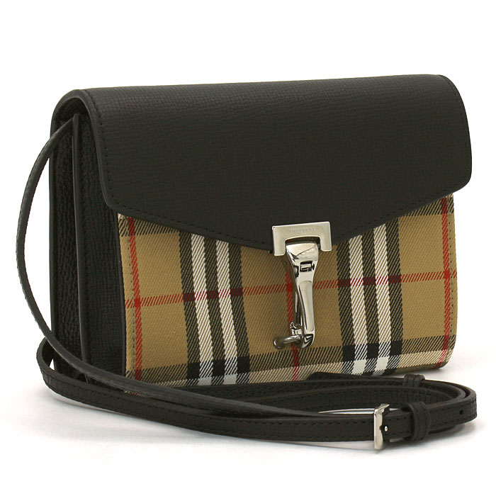 BURBERRY BAG バーバリーバッグ 4079965 Beige Black Shoulder Bag