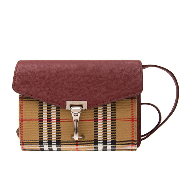 BURBERRY BAG バーバリーバッグ 4079967 CRIMSON LL BABY MACKEN RED Shoulder Bag