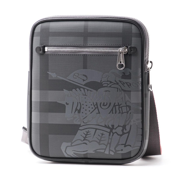 BURBERRY BAG バーバリーバッグ 8005593 CHARCOAL BLACK slim EKD London check crossbody bag