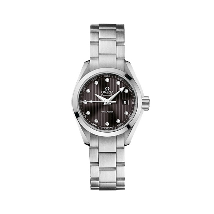 OMEGA Seamaster Aqua Terra Diamond Dark Grey Dial Ladies Watch 231.10.30.60.56.001