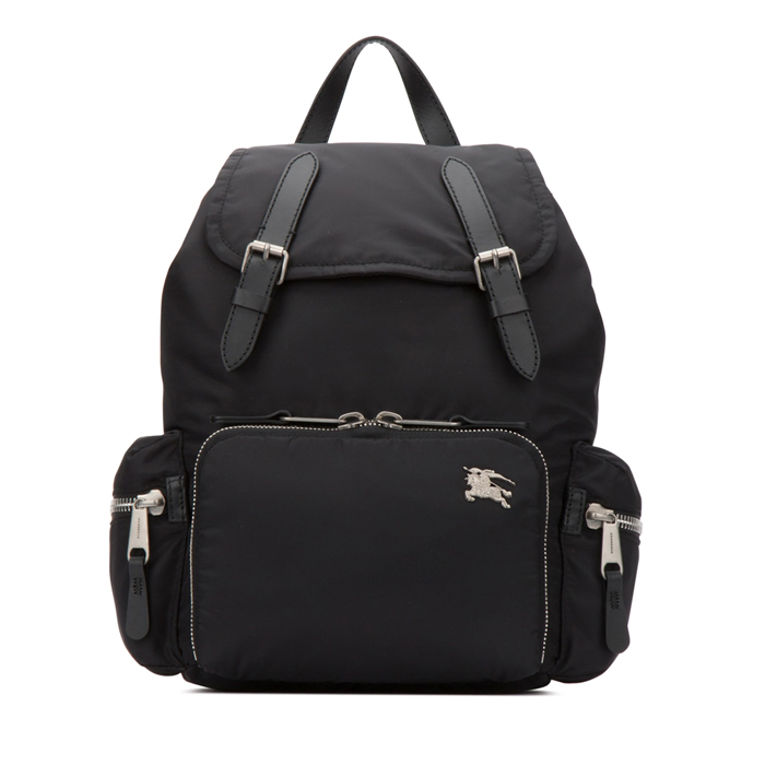 BURBERRY BACKPACK バーバリーバックパック 8006720BLK MEDIUM RUCKSACK IN PUFFER NYLON AND LEATHER BLACK