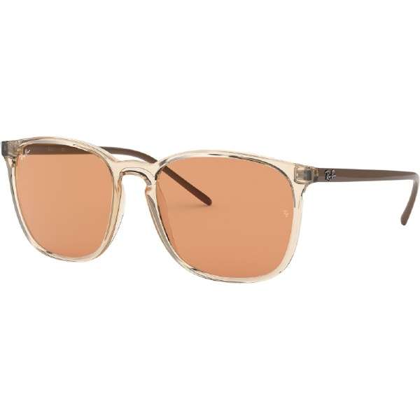 レイバン RAYBAN メンズ レディース サンドトランスペアレント/ダークオレンジ サングラス 0RB4387F 126774 55N