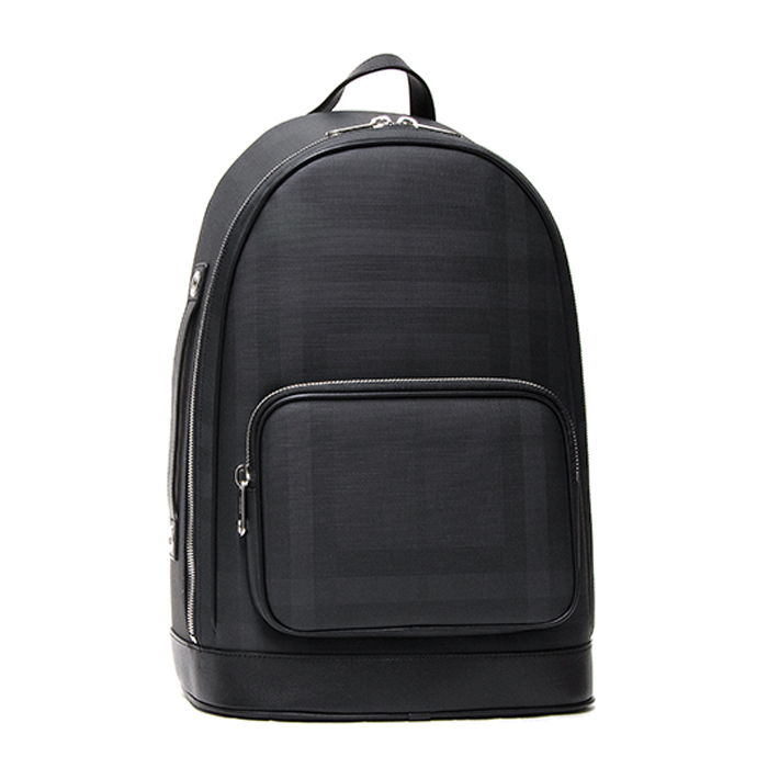 BURBERRY BACKPACK バーバリーバックパック 8013988DACH Rucksack London check & leather backpack dark charcoal ROCCO