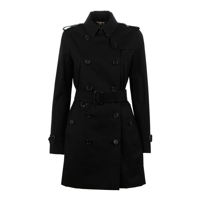 BURBERRY LADY COAT Medium Kensington Trench 3900459 BLACK 19FW