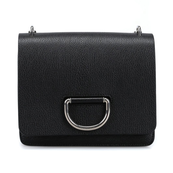 BURBERRY BAG バーバリーバッグ 4076645BLK D-ring grainy goatskin small shoulder bag