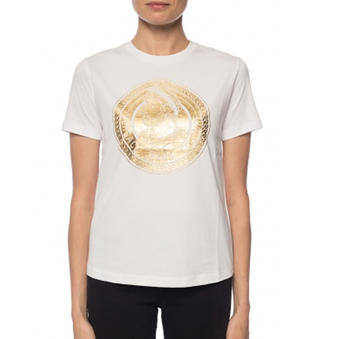 VERSACE JEAN LADIES T-SHIRT ヴェルサーチ ジーンレディースTシャツ B2HUA7AK 36276 003