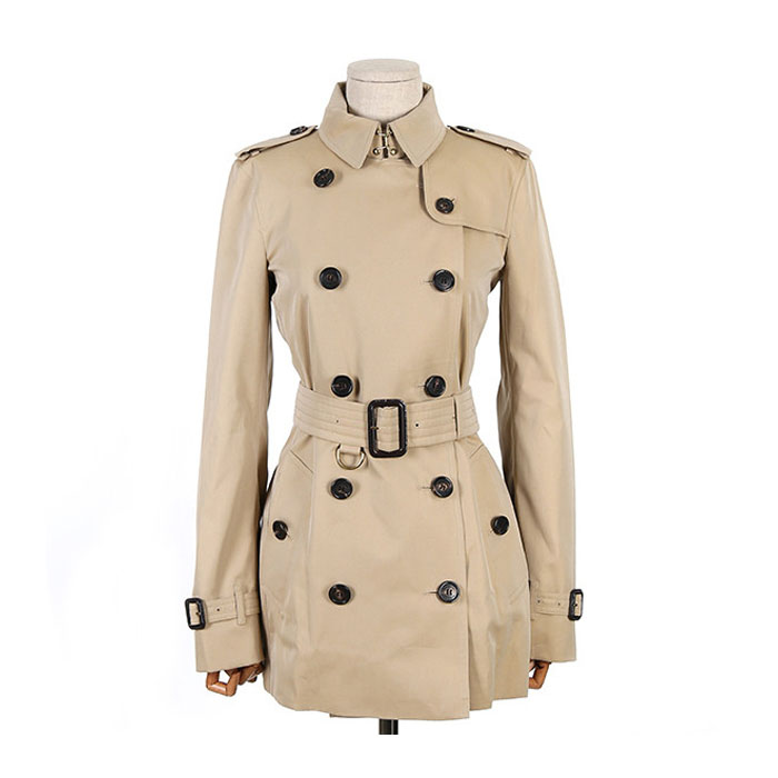 BURBERRY LADY COAT The Kensington short trench 3900550 HONEY Beige 19FW