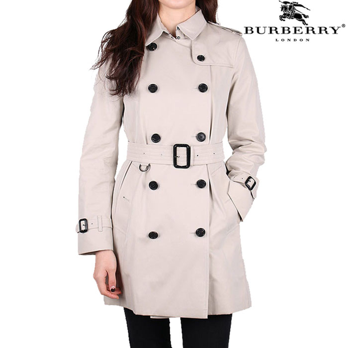 BURBERRY LADY COAT The Kensington medium trench 3913363 STONE 19FW