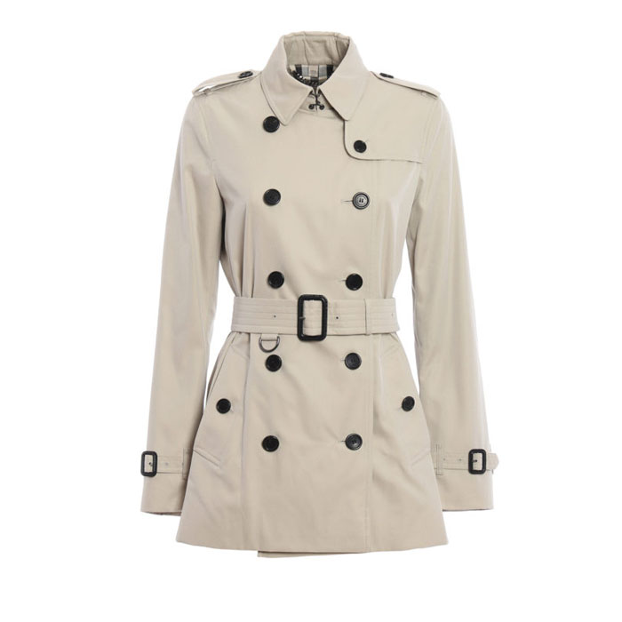 BURBERRY LADY COAT The Kensington short trench 3913364 STONE 19FW