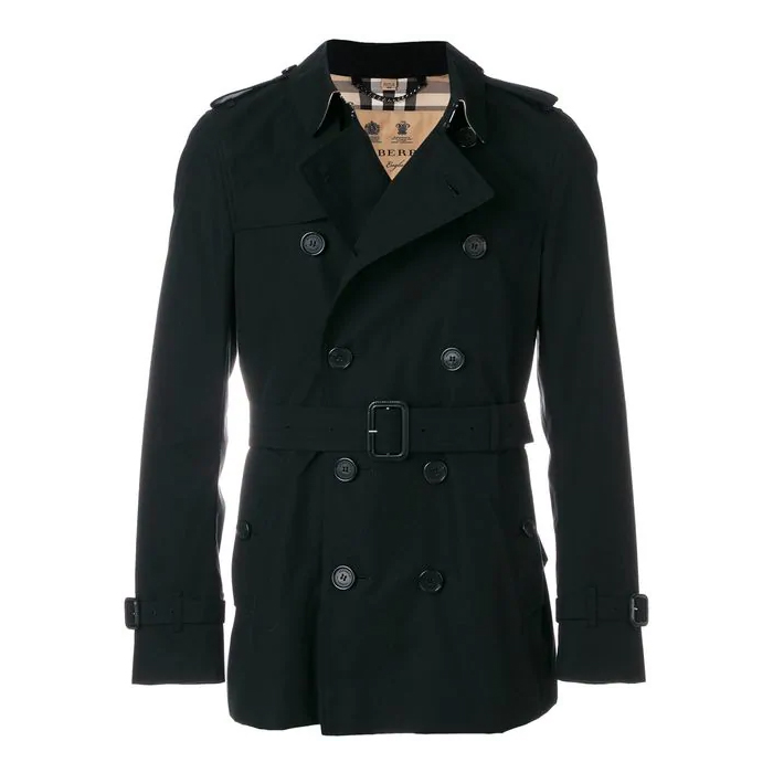 BURBERRY MEN COAT バーバリーメンズコート 3911048BLK The Sandringham ? Short Trench Coat