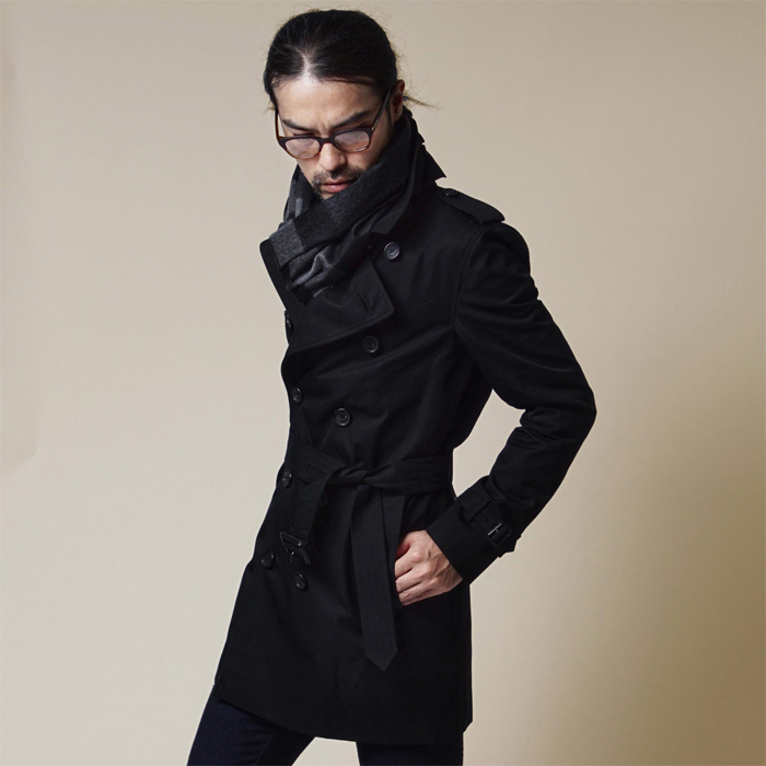 BURBERRY MEN COAT バーバリーメンズコート 3983338BLK THE KENSINGTON MEDIUM