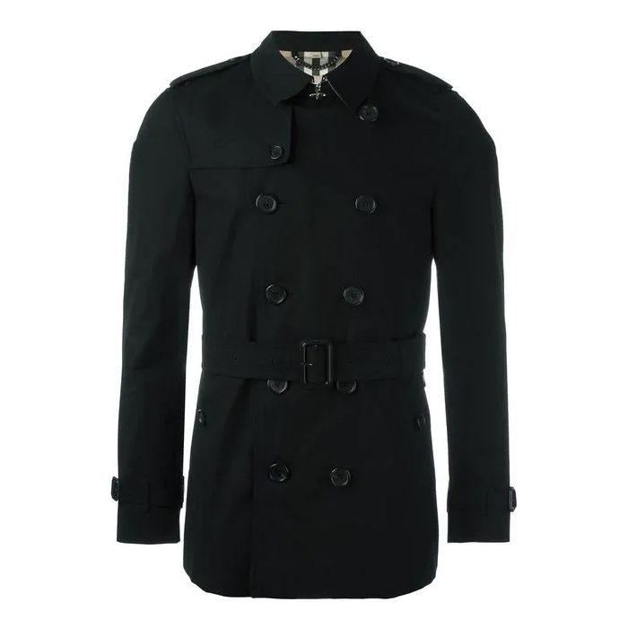 BURBERRY MEN COAT バーバリーメンズコート 4010717BLK The Chelsea ? Short Trench Coat