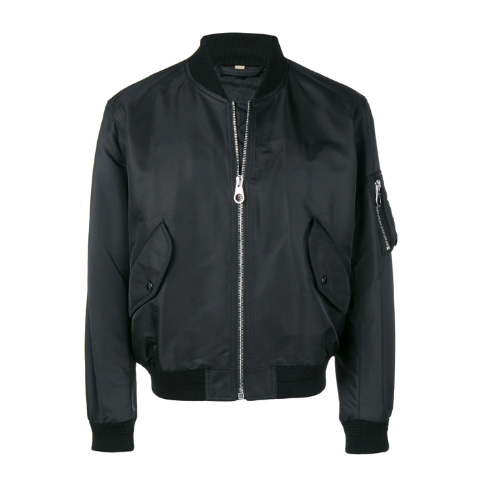 BURBERRY MEN JACKET バーバリーメンズジャケット 8004850BLK Crest Print Bomber Jacket