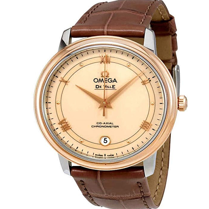 OMEGA Unworn DeVille Prestige Co-Axial, Stteel & Rose Gold 424.23.37.20.09.001