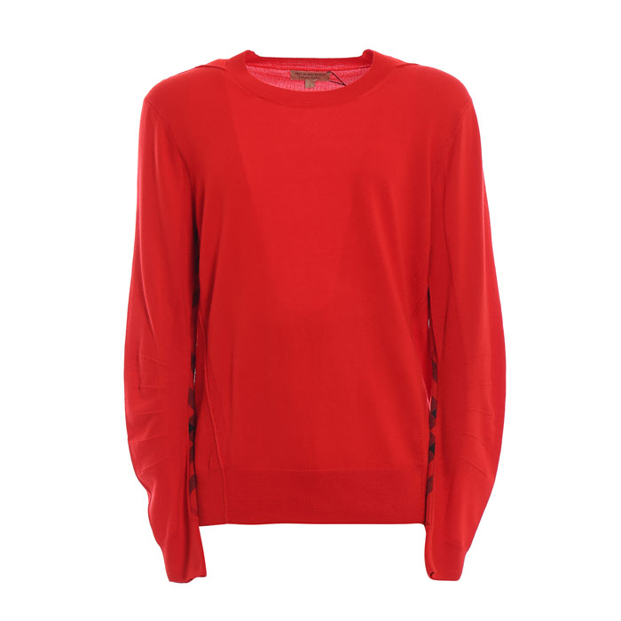 BURBERRY MEN SWEATER バーバリーメンズセーター 8001121 Bright red Carter wool sweater 19FW