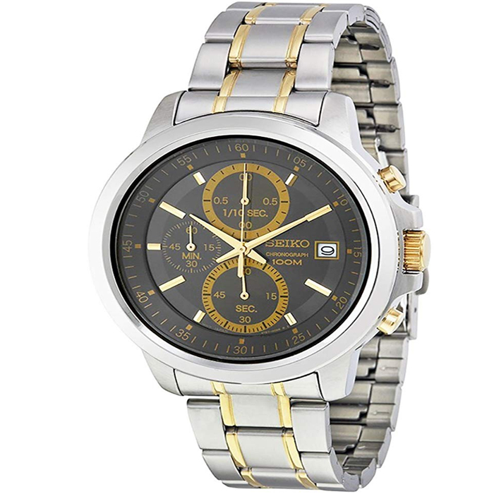 Seiko Men's SKS449P1 Grey Chronograph Dial Watch