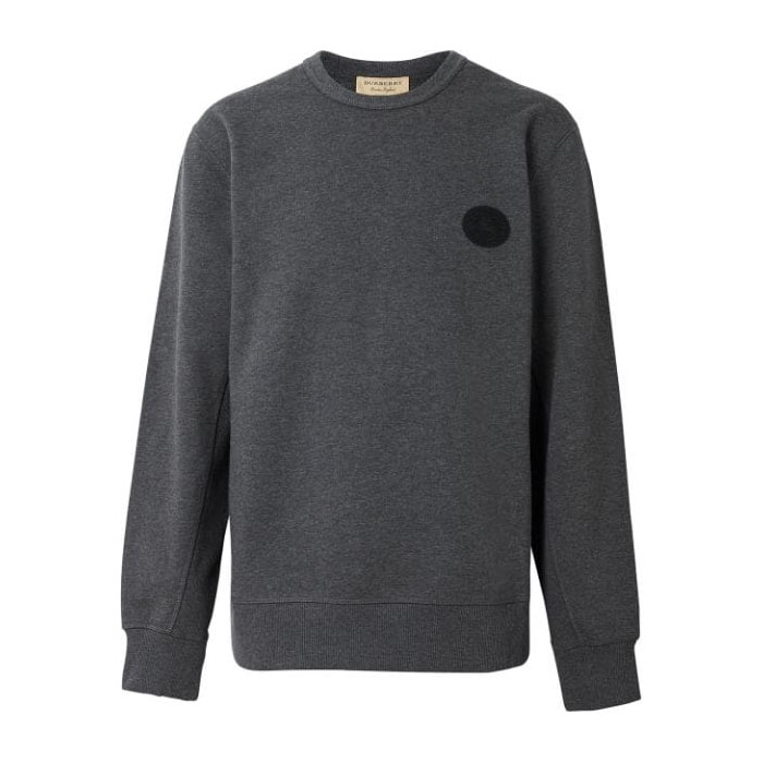 BURBERRY MEN SWEAT SHIRT バーバリーメンズスウェットシャツ 8007835 Mid Grey Melange 19FW