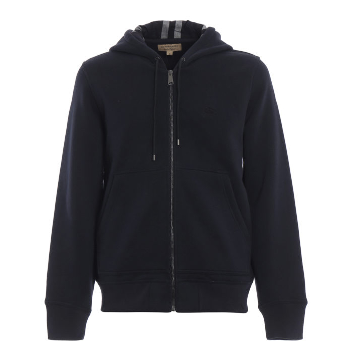 BURBERRY MEN SPORT JACKET バーバリーメンズスポーツジャケット 4068586NAVY Navy Fordson zip hoodie with check lining