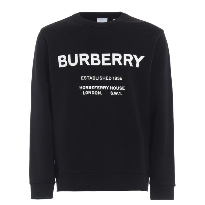 BURBERRY MEN SWEAT SHIRT バーバリーメンズスウェットシャツ 8017228 Black Martley black sweatshirt 19FW