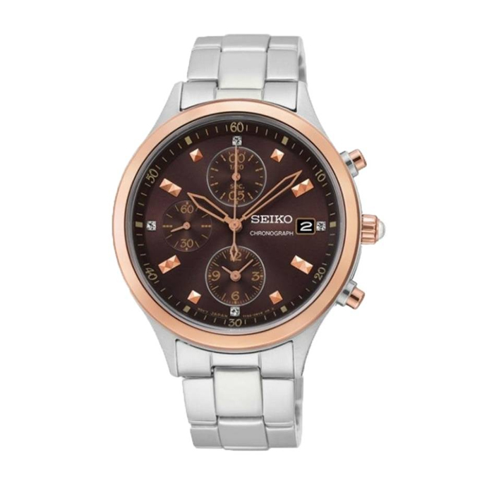 Seiko Women's Chronograph Brown Watch SNDX06P1