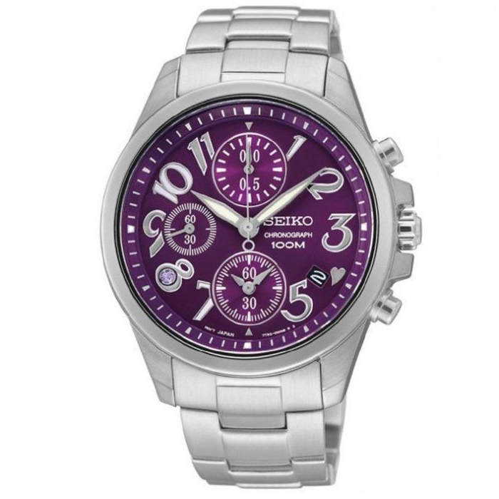 Seiko 1/20 second chronograph Women's Fashion Watch SNDX17P1