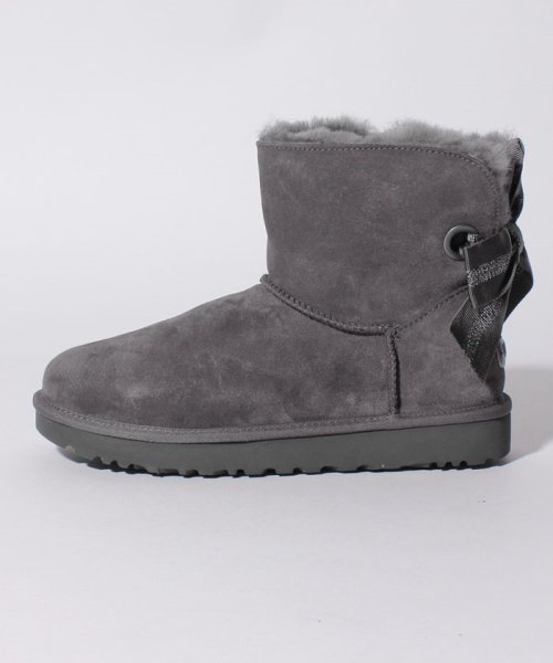 アグ UGG  レディース ムートンブーツ リボン付き UGG-1100212/GREY